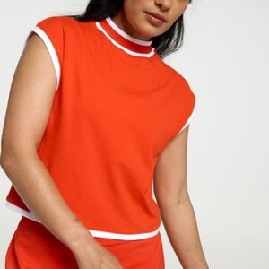 NWT CALIA Women's Ribbed Cropped Mock Neck Tank